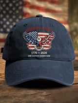 Retro Rededicate 250 One Nation Under God Print Baseball Cap