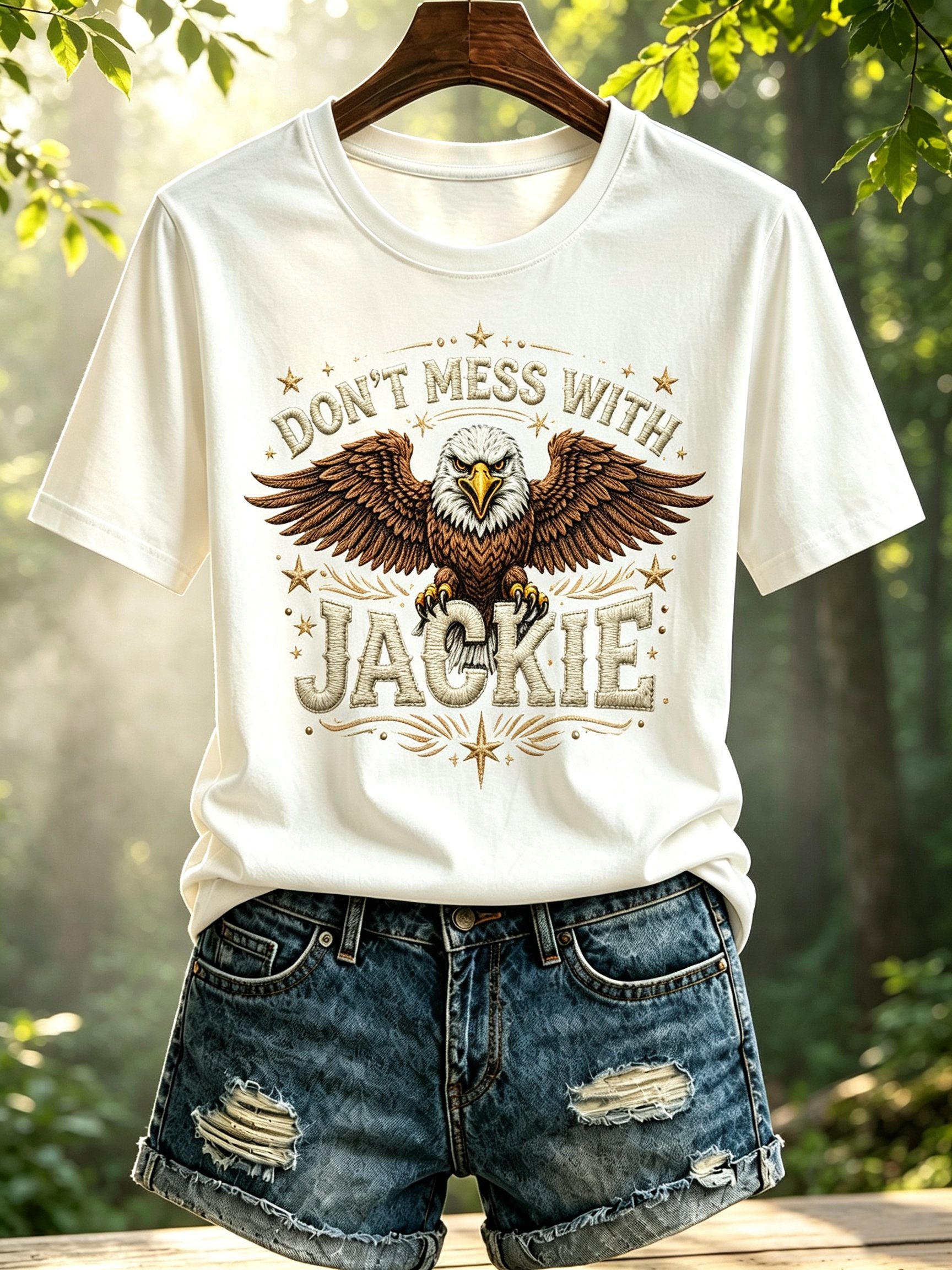 Women's Don't Mess With Jackie Print Tee