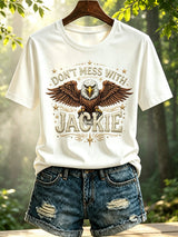 Women's Don't Mess With Jackie Print Tee