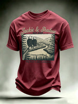 Men's JACKIE & SHADOW Print Crew-Neck T-Shirt