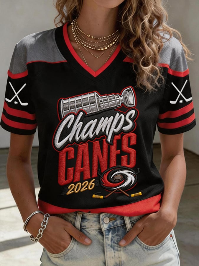 Women's Ice Hockey Print T-shirt