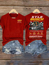 Women's  Racing Print T-Shirt