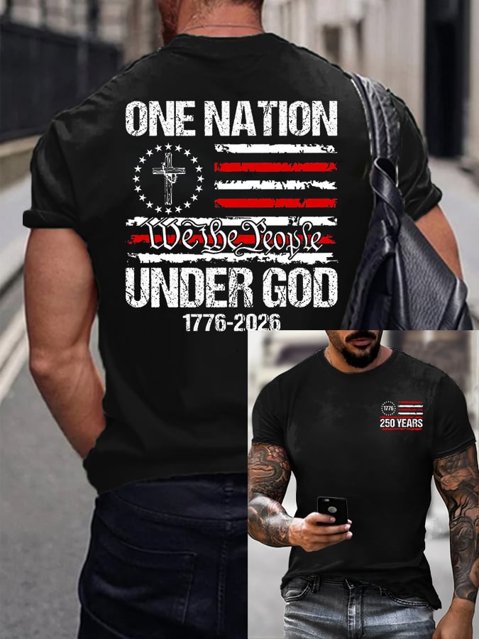 Men's Casual Printed Short-Sleeve T-Shirt