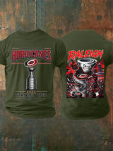 Men's 2026 Ice Hockey Champions Fans Printed T-Shirt