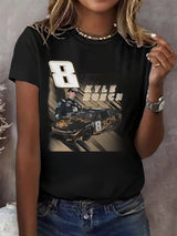 Women's  Racing Print T-Shirt