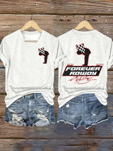 Women's Racing Is Eternal Print Casual T-shirt