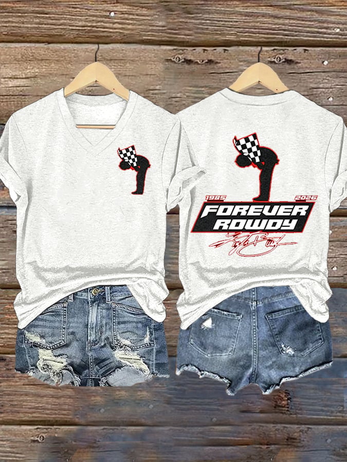 Women's Racing Is Eternal Print Casual T-shirt