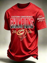 Men's Short-Sleeve T-Shirt with Ice Hockey Print