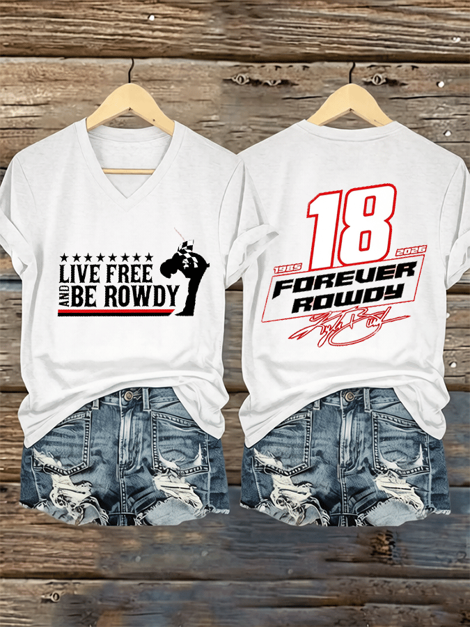 Women's Racing Printed Casual Top