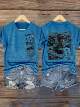 Women's  Racing Print T-Shirt