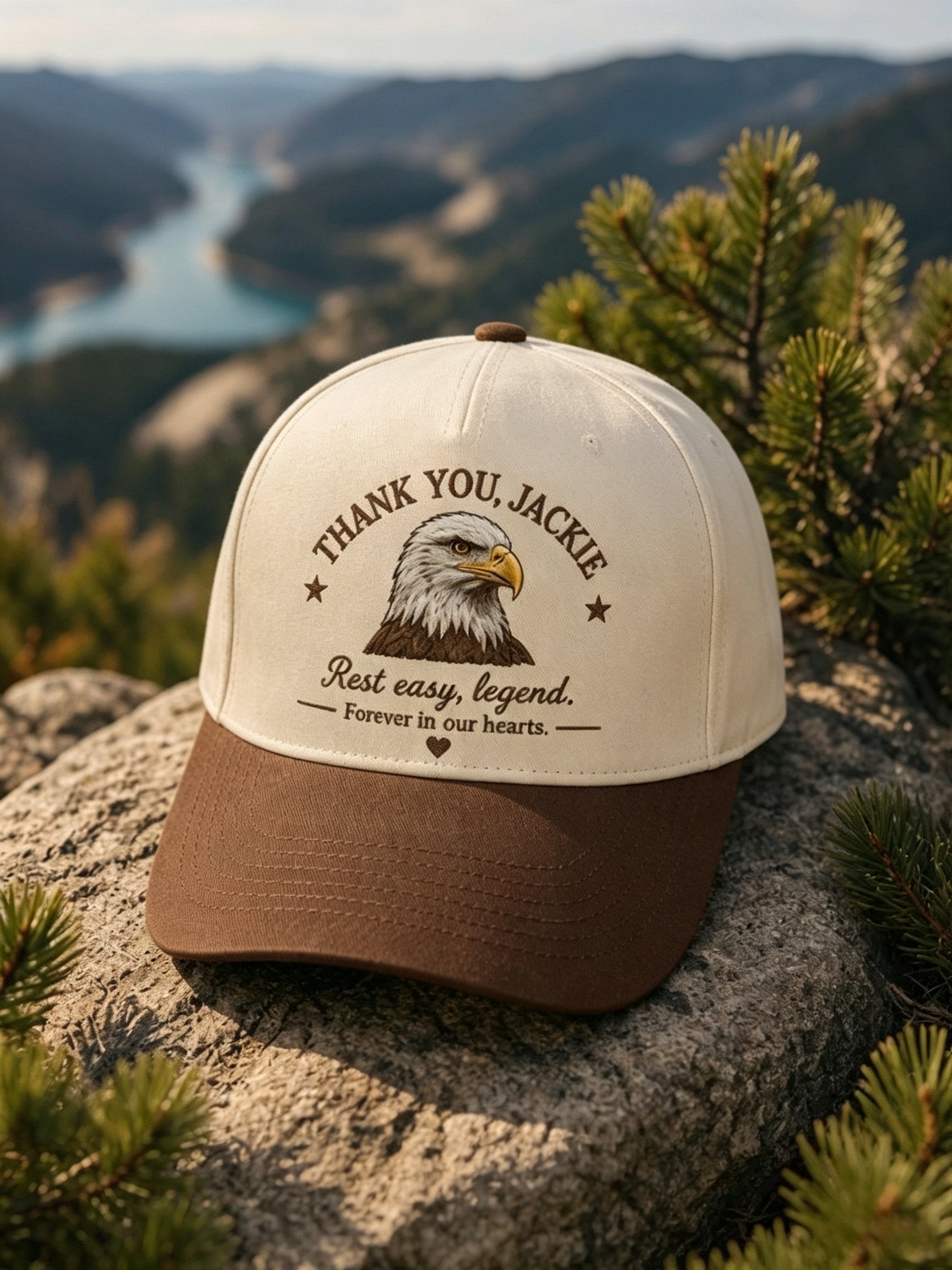 Unisex Jackie The Eagle Printed Hat