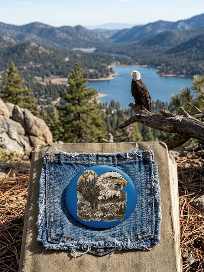 Unisex Retro Fly High Jackie 2012-2026 Pin-Back Button
