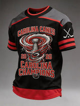Men's Ice Hockey Printed Short-sleeved T-shirt