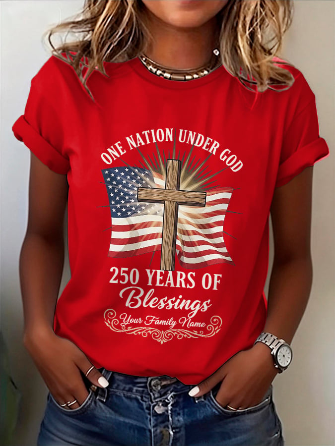 Women's Casual Printed Short-Sleeve T-Shirt