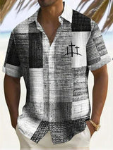 Men's Faith Cross Printed Casual Shirt