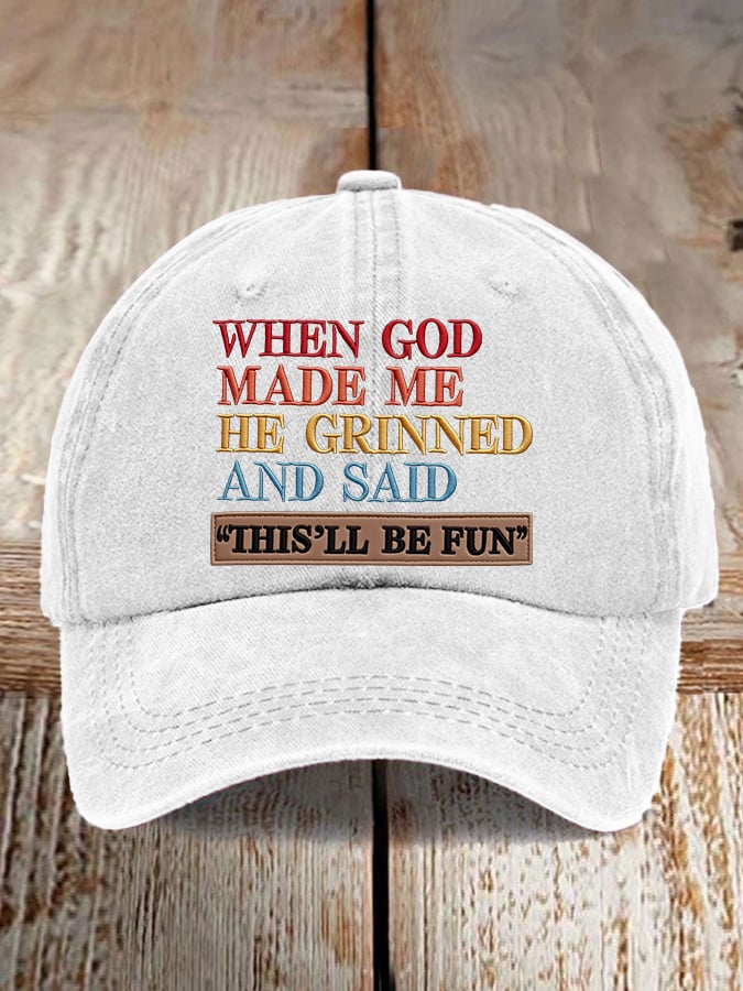 Unisex Faux Embroidered Faith Baseball Cap