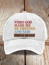 Unisex Faux Embroidered Faith Baseball Cap