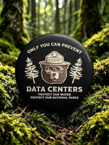 Unisex Retro Only You Can Prevent Data Centers. Protect Our Water. Protect Our National Parks Pin-Back Button