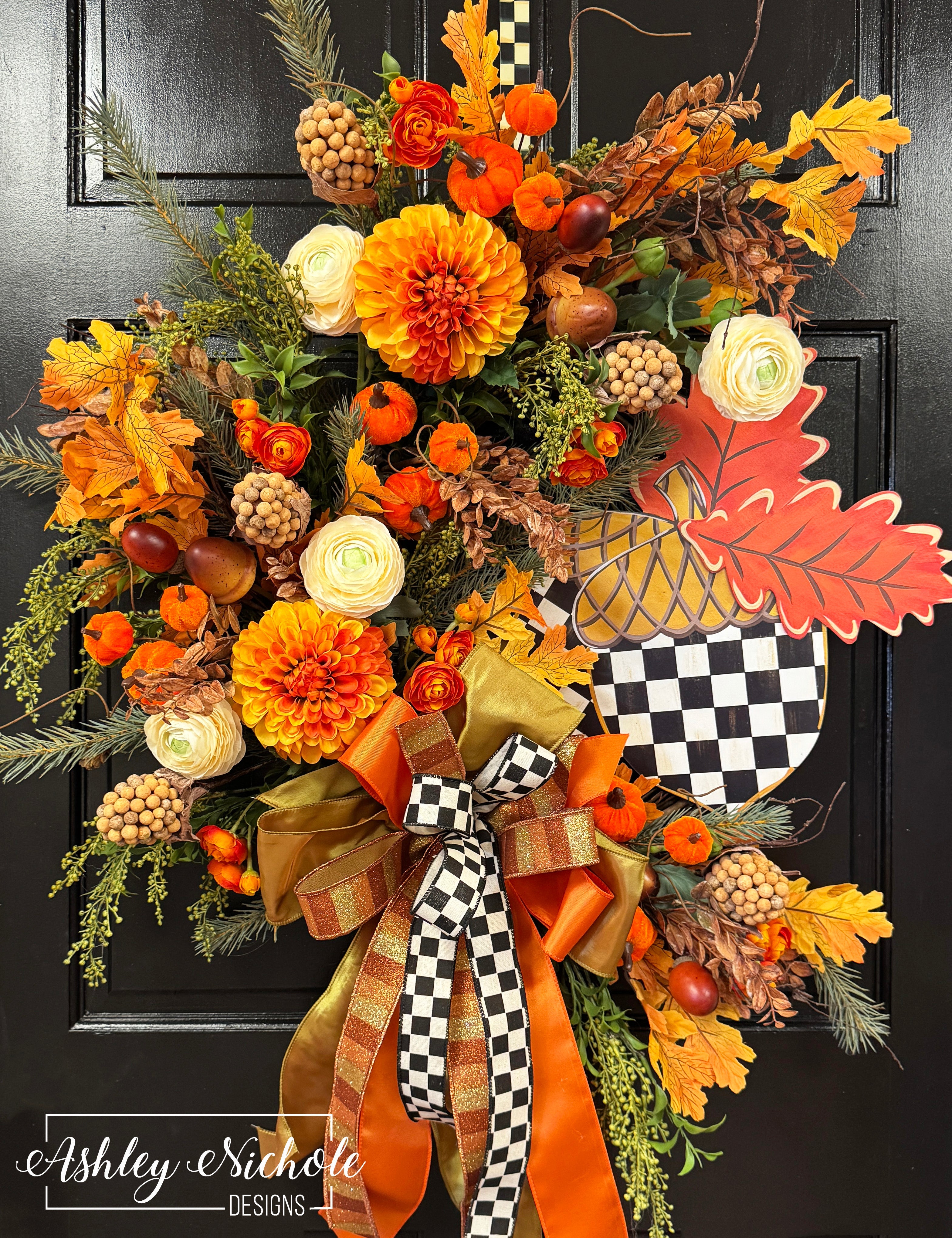 Acorns & Leaves Fall Wreath
