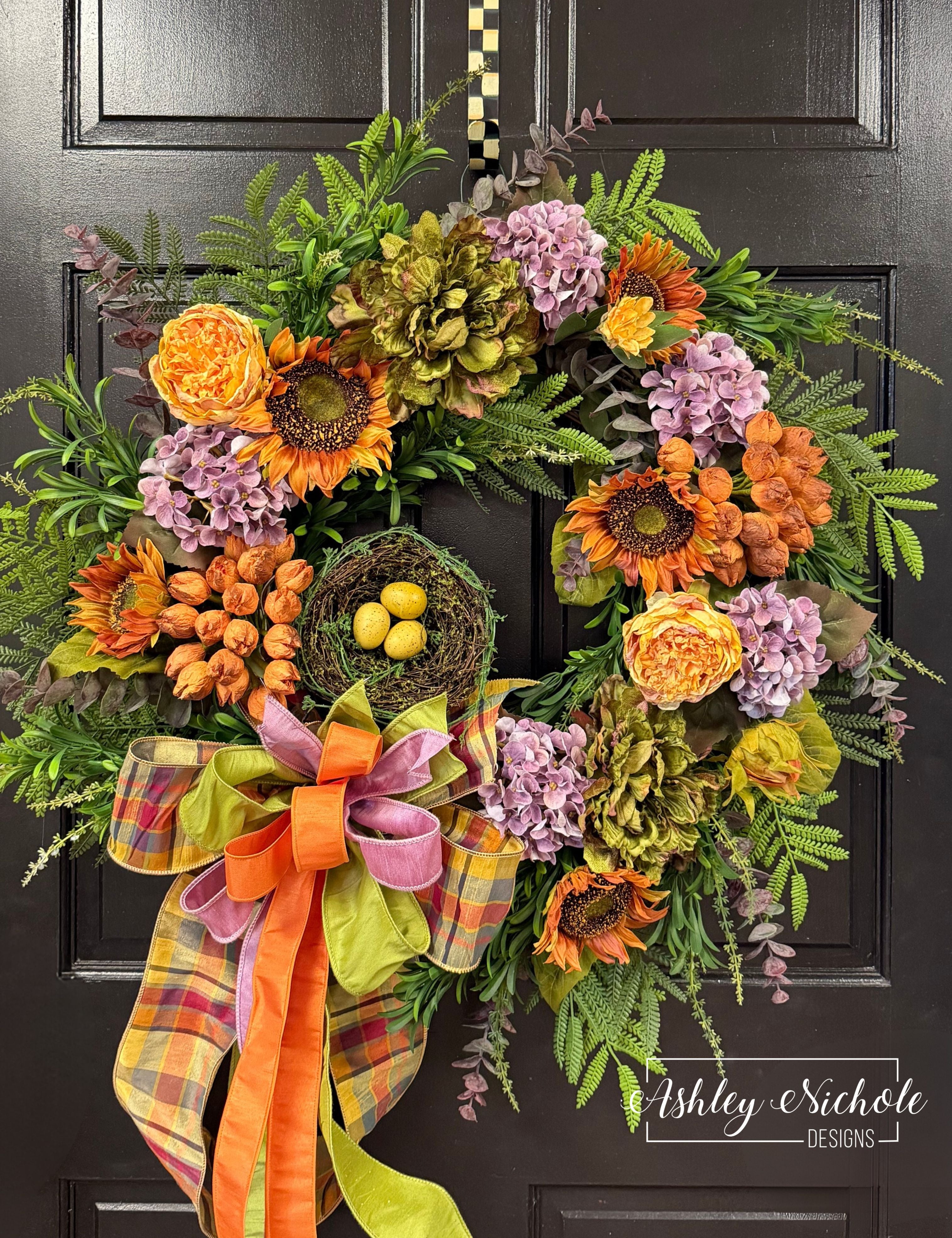 Autumn Garden Nest Wreath
