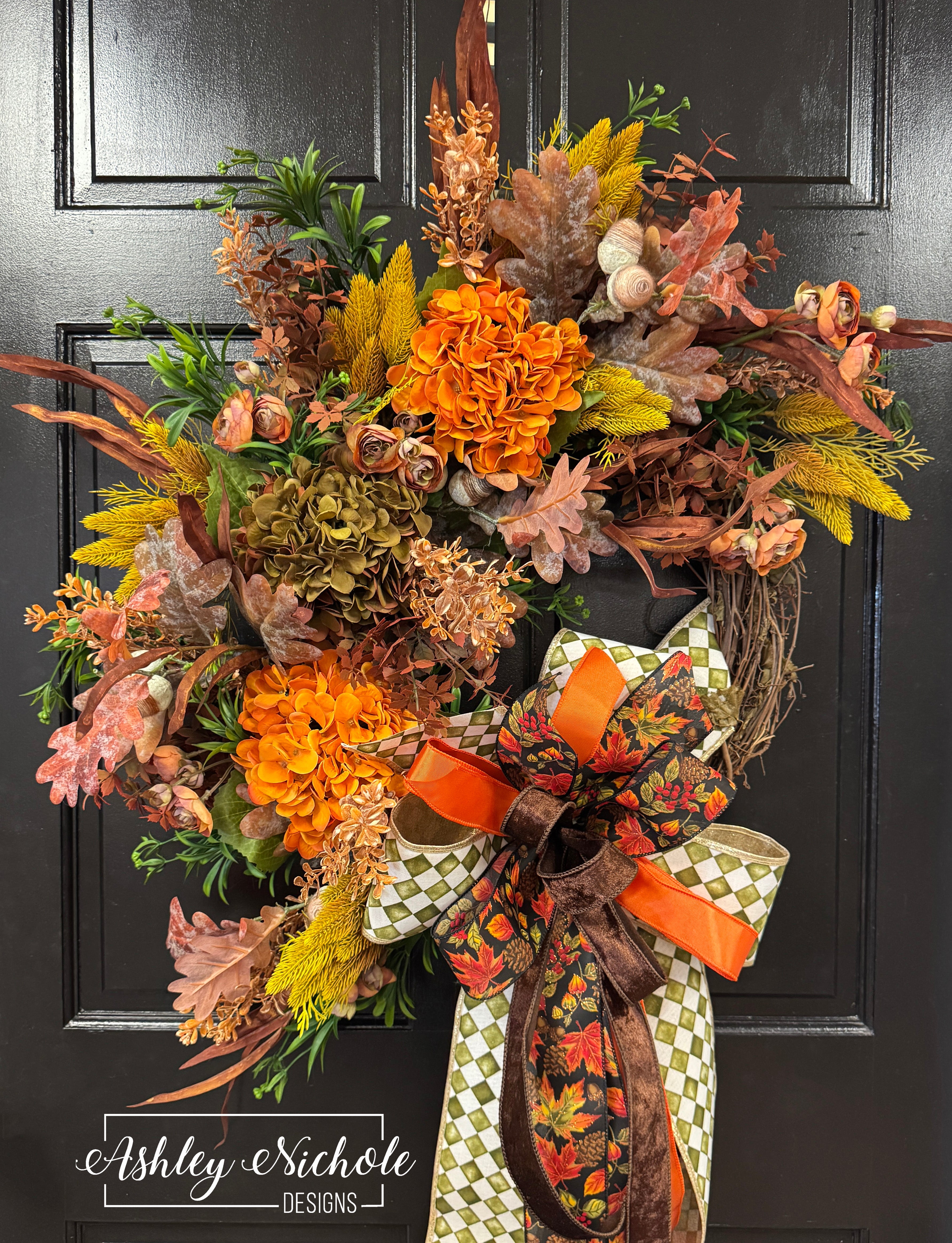 Copper Leaves & Autumn Breeze Wreath