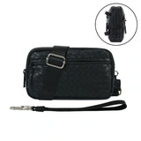 Statshy – Woven Leather Crossbody Wallet