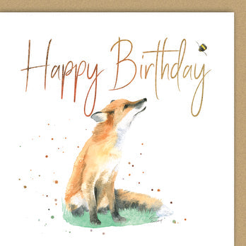 Fox & Bee Birthday Card