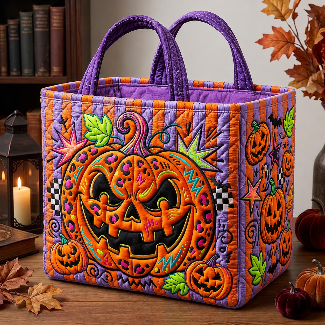 Pumpkin Pop Quilted Storage Basket GFTOMA13318