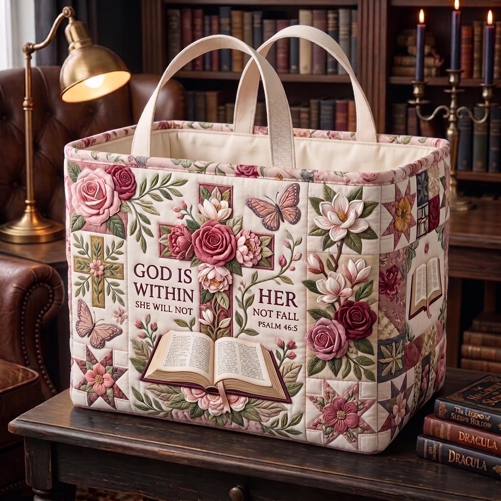 God Within Quilted Storage Basket GFTOMA13383