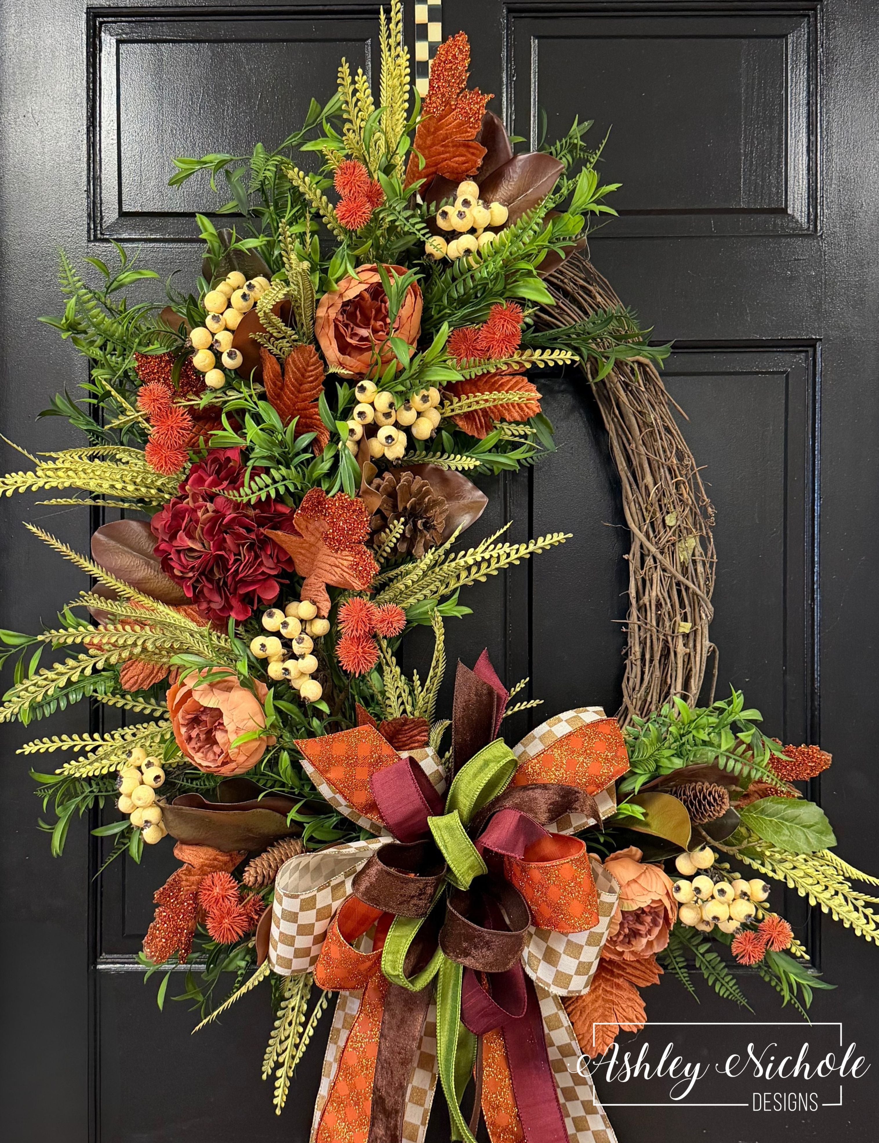 Harvest Hydrangea & Peony Wreath
