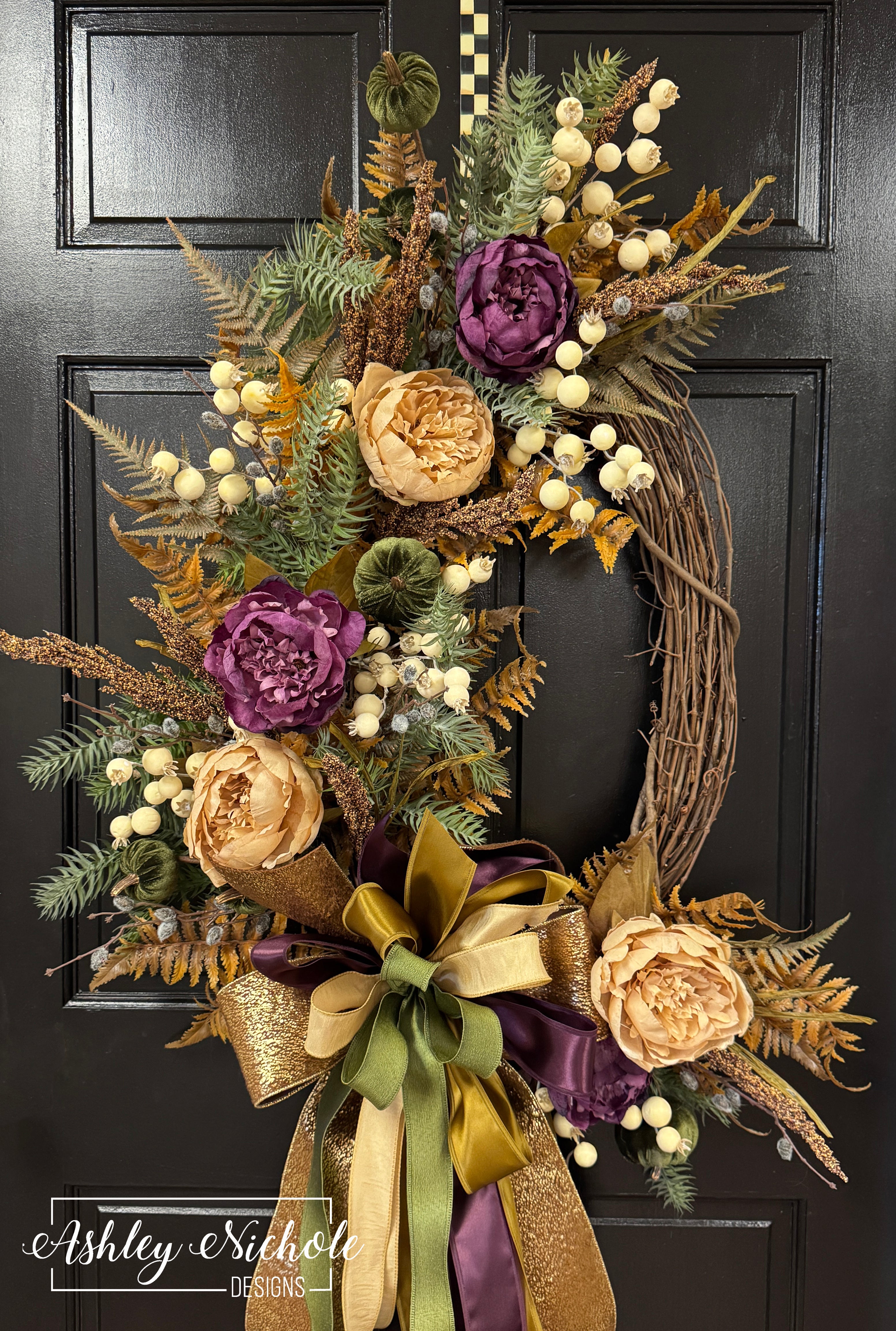 Harvest Romance Oval Wreath