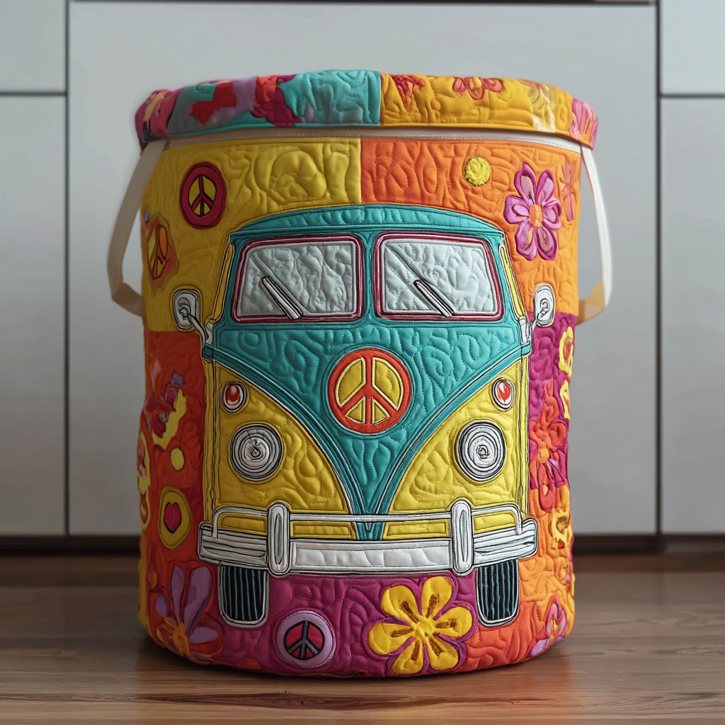 Hippie Journey Quilted Laundry Basket NCU0PVL675
