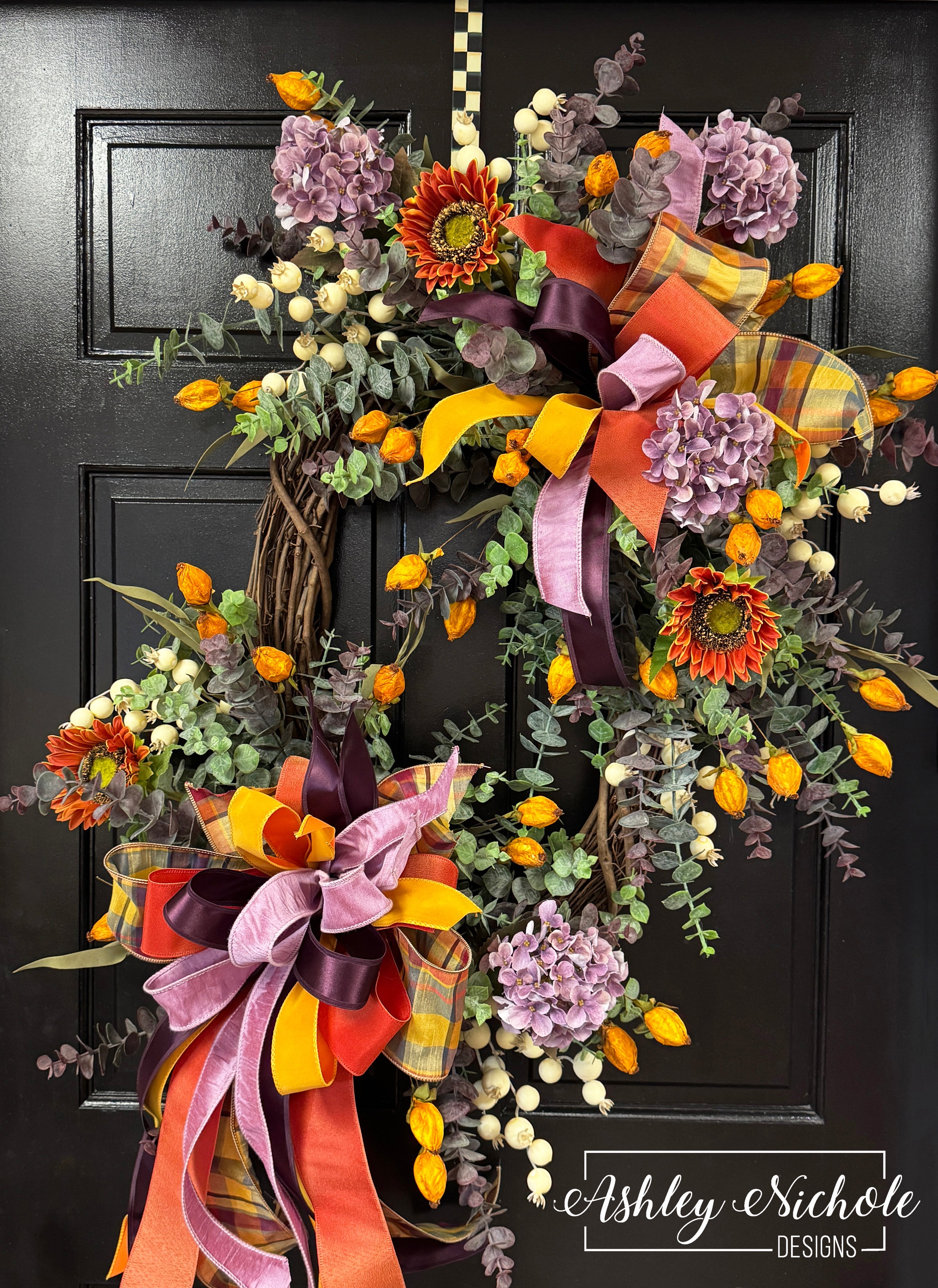 Bursts of Eucalyptus Fall Wreath