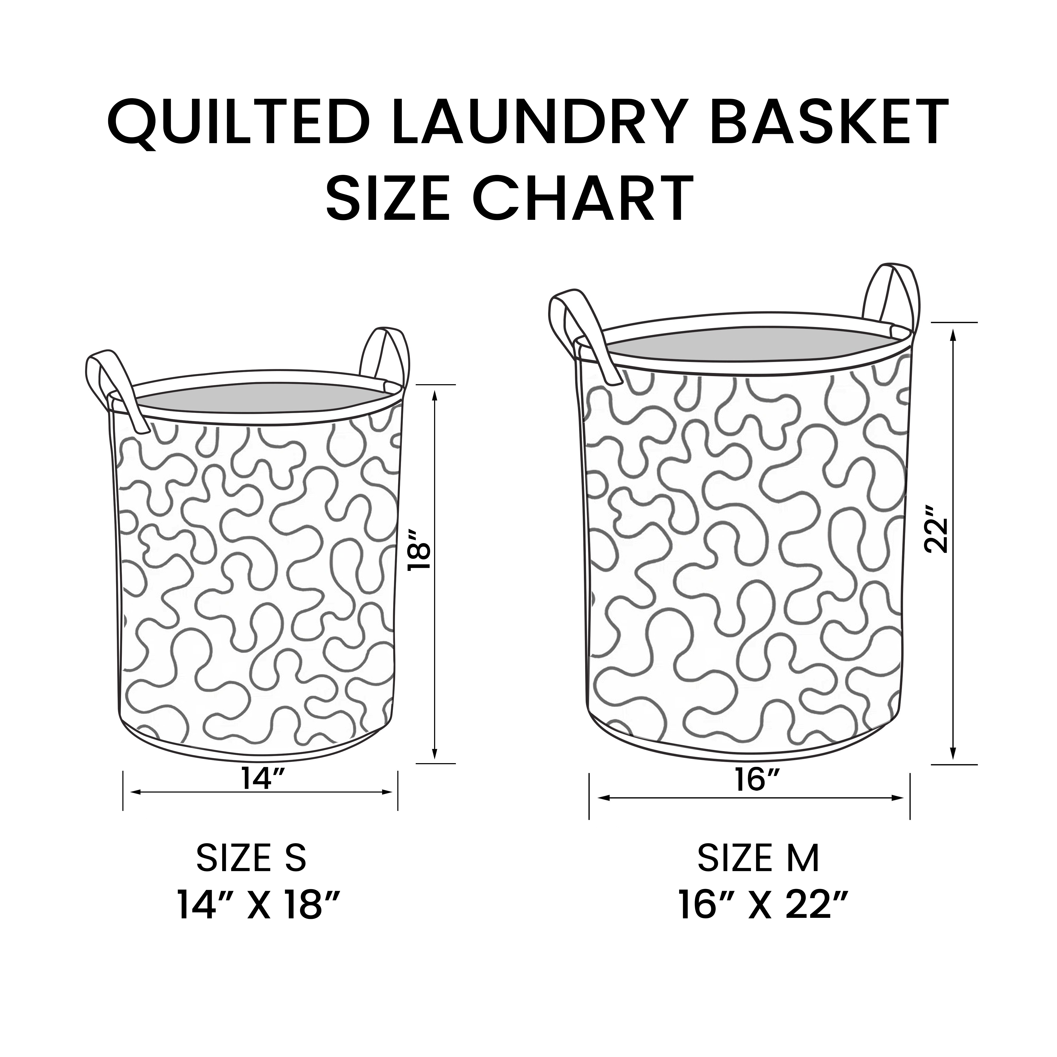 Peaceful Bluebonnet View Quilted Laundry Basket NCU0NNT1306
