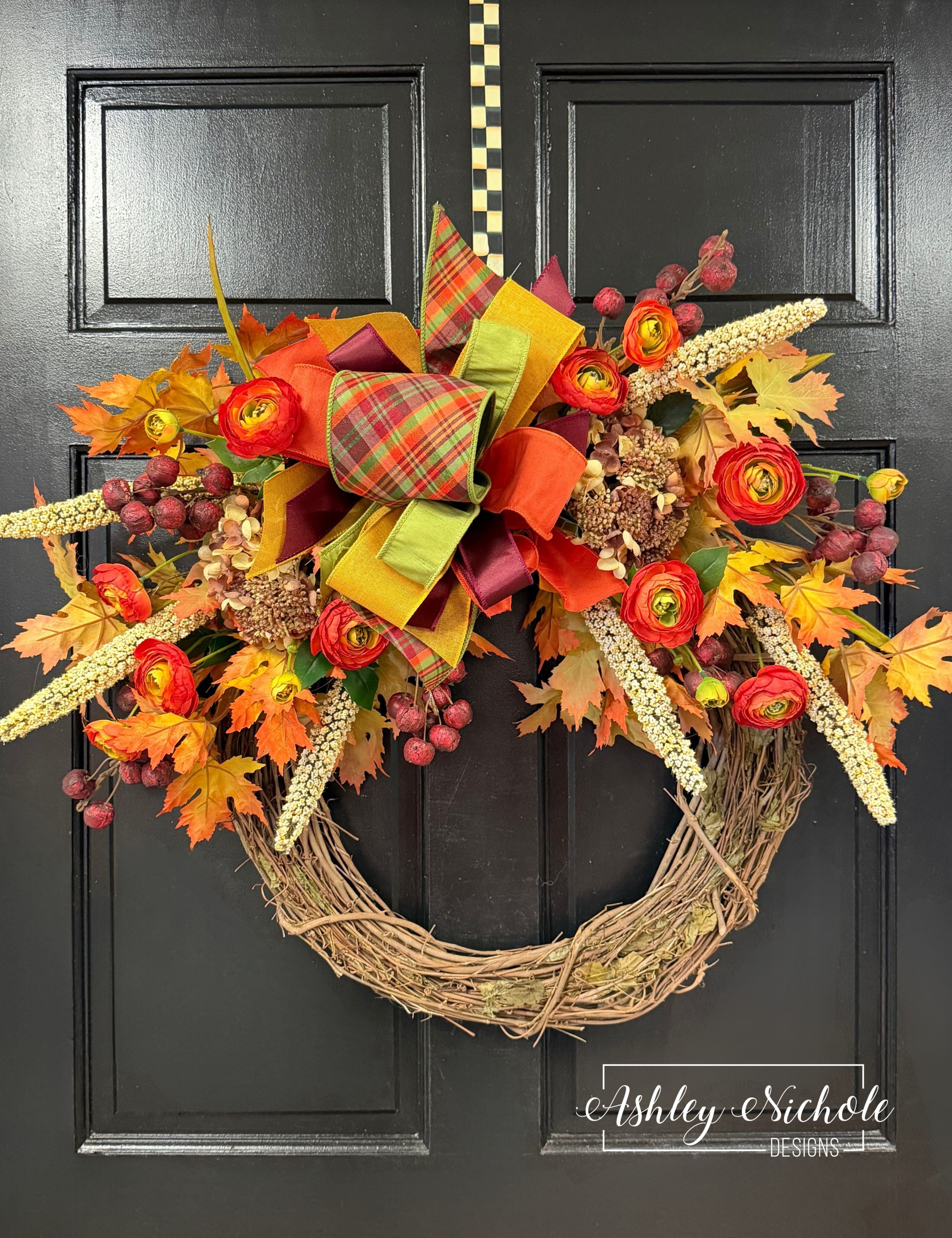 Maple Leaves & Spice Autumn Wreath