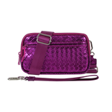 Statshy – Woven Leather Crossbody Wallet