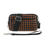 Statshy – Woven Leather Crossbody Wallet