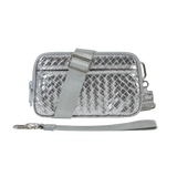 Statshy – Woven Leather Crossbody Wallet