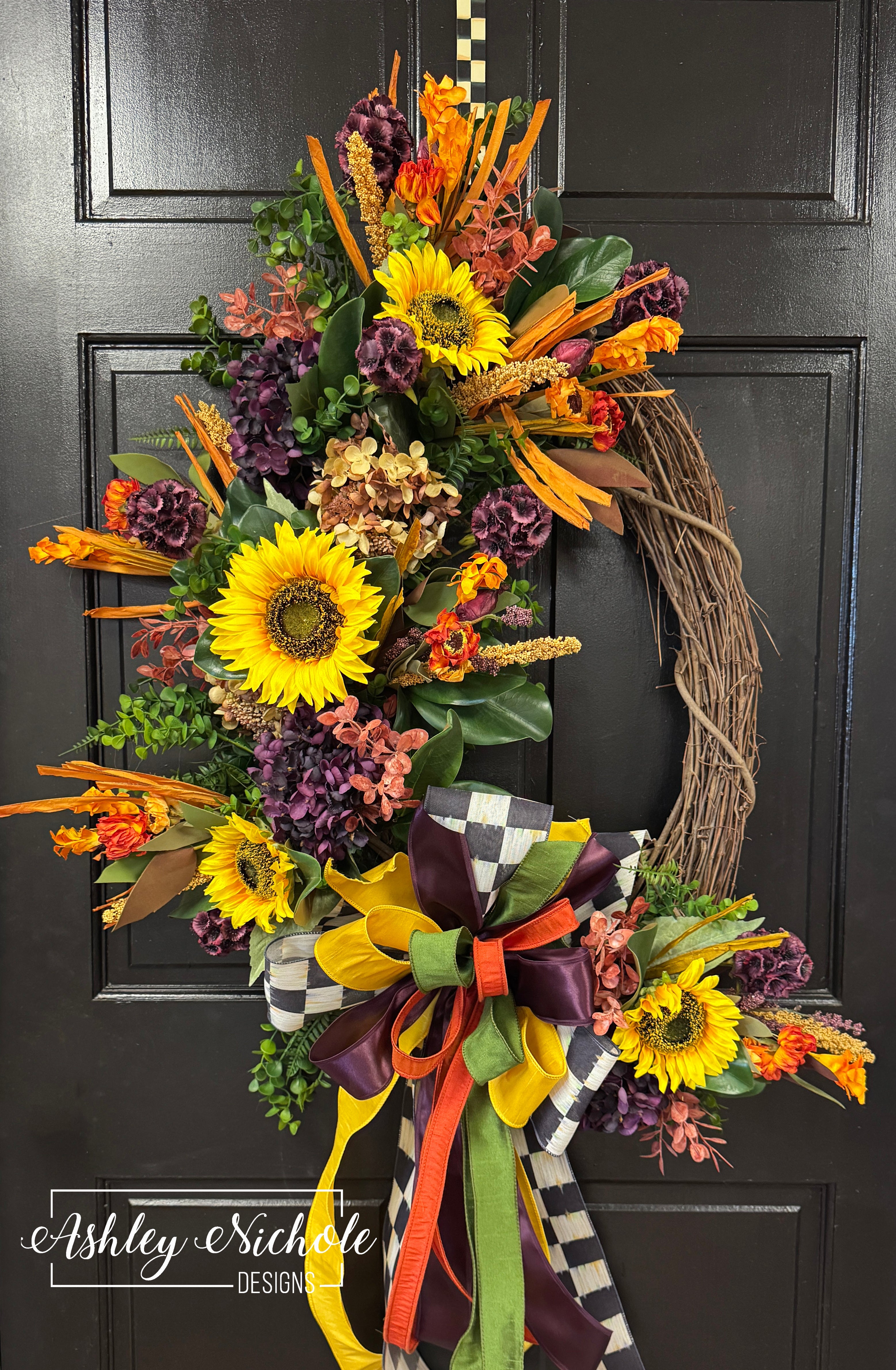 Sunflower Harvest Fall Wreath