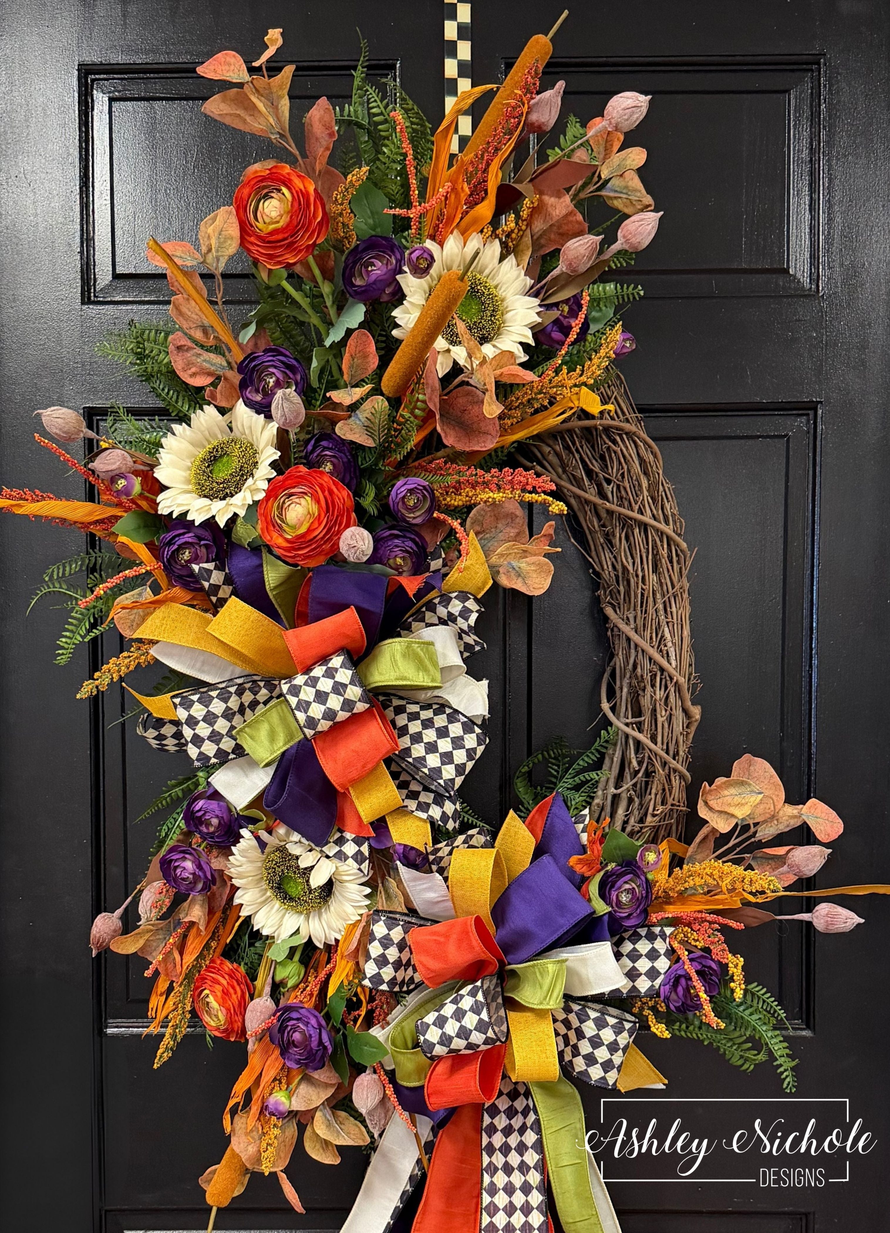 Sunflower Sunset Autumn Wreath
