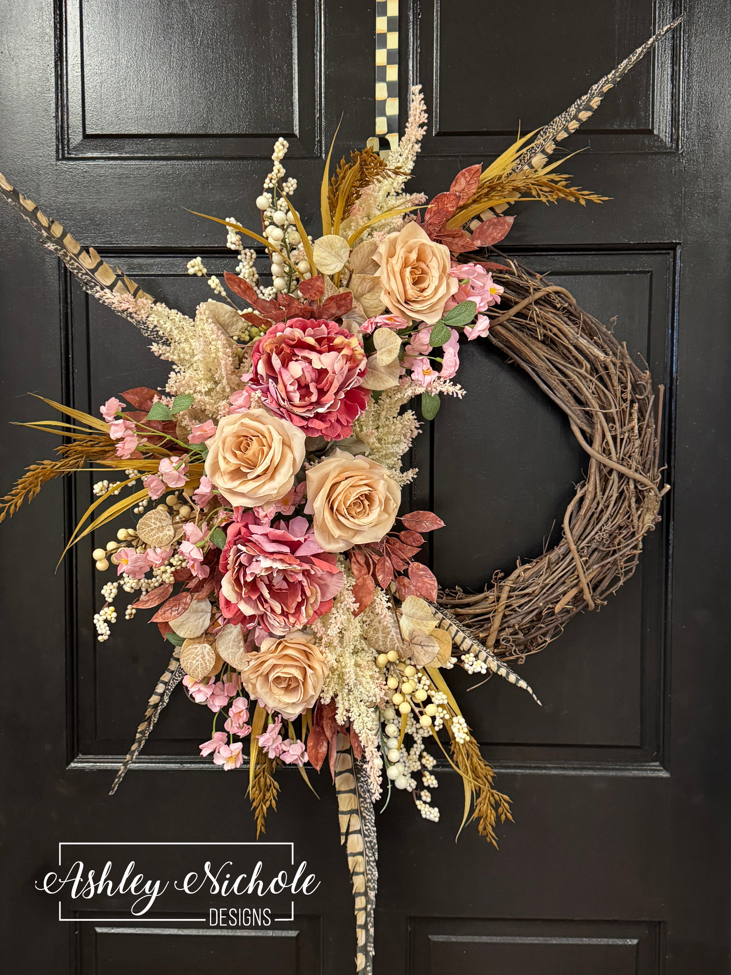 Vintage Fall Romance Wreath