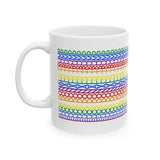 FDT Rainbow Hidden Meseage Tea Cup, Funny Meme FDT Trending Mug