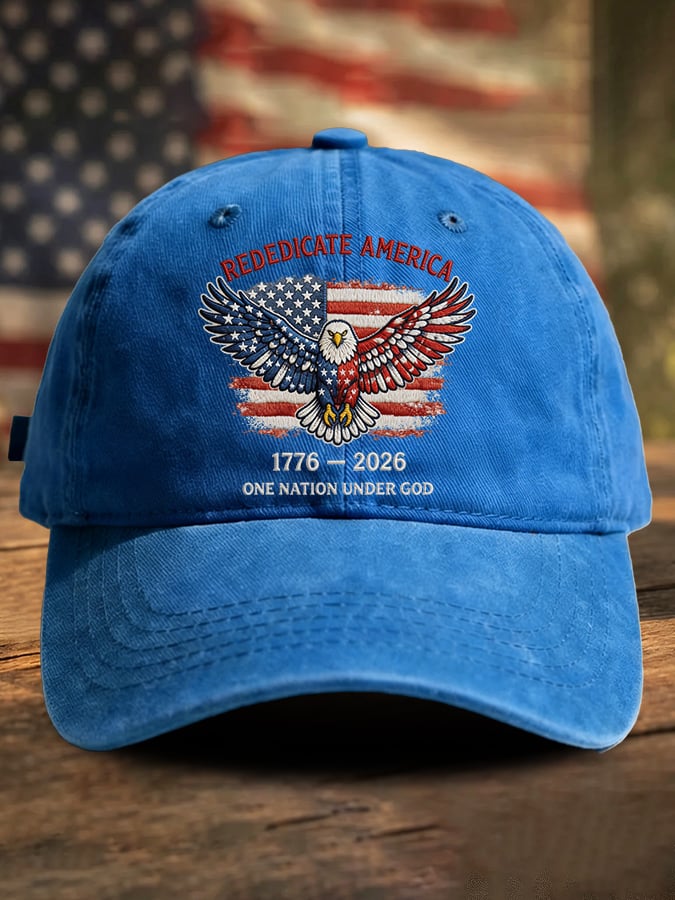 Retro Rededicate 250 One Nation Under God Print Baseball Cap