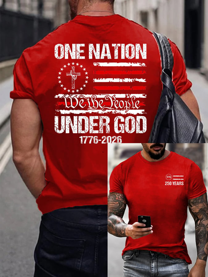 Men's Casual Printed Short-Sleeve T-Shirt