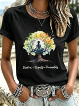 Women's Casual Print Short-Sleeve T-Shirt