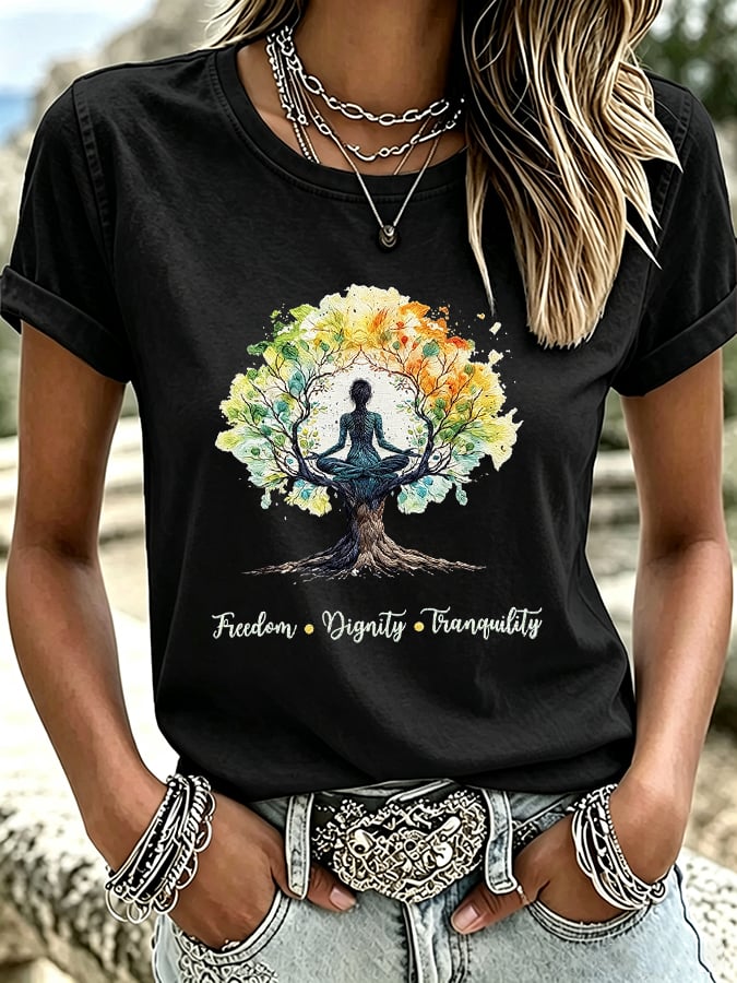 Women's Casual Print Short-Sleeve T-Shirt