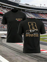 Men's Racing Casual Print Crew Neck T-Shirt