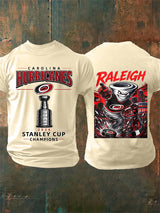 Men's 2026 Ice Hockey Champions Fans Printed T-Shirt