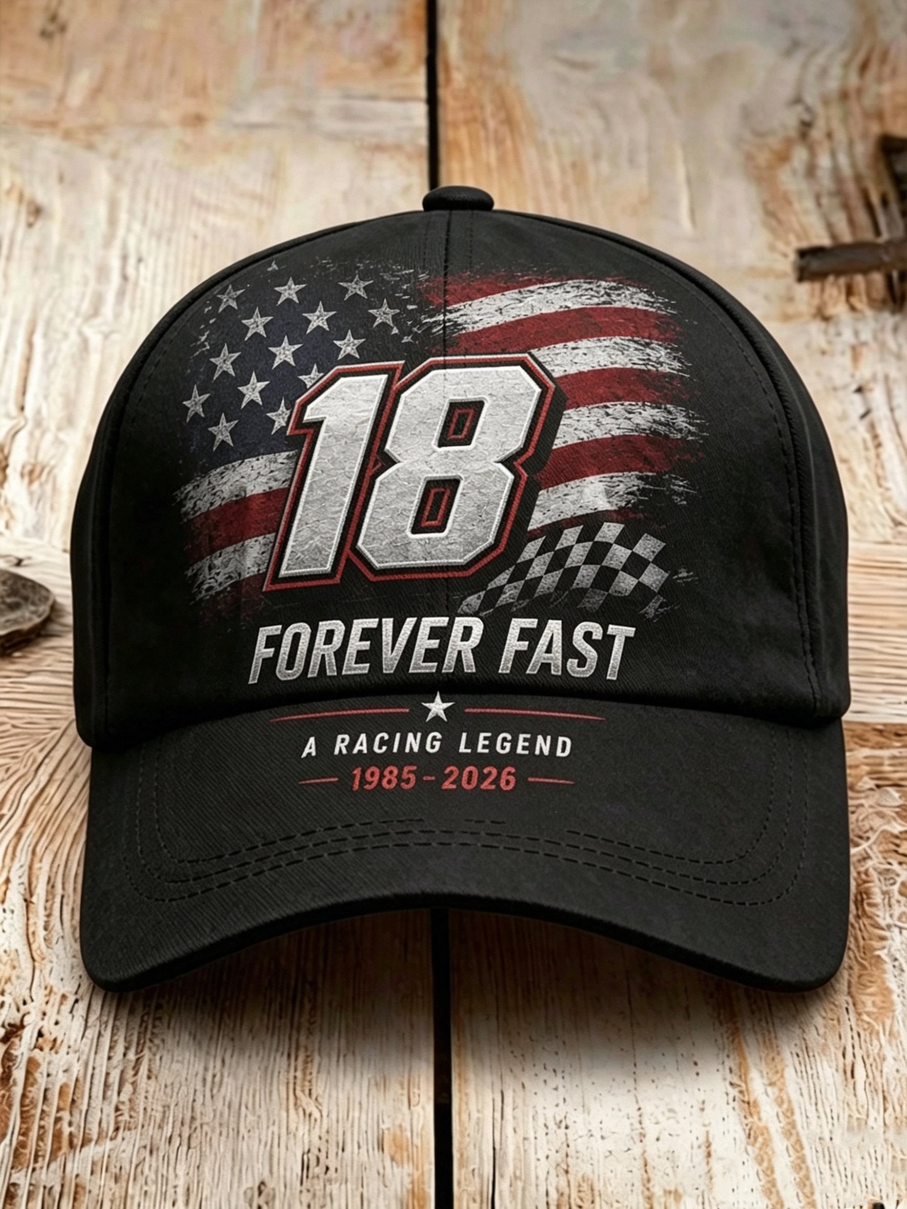 Unisex Racing-Print Baseball Cap