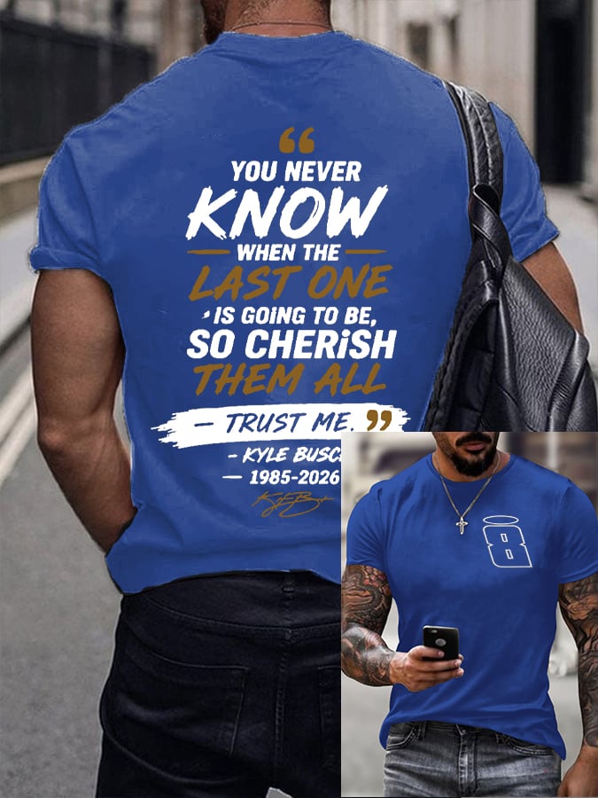 Men's Racing Legend Memorial Print Round Neck T-shirt